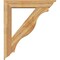 Ekena Millwork Funston Traditional Rough Sawn Bracket w/ Offset Brace, Western Red Cedar, 8"W x 42"D x 48"H BKT0806X42X48FST01RWR - alternate 2